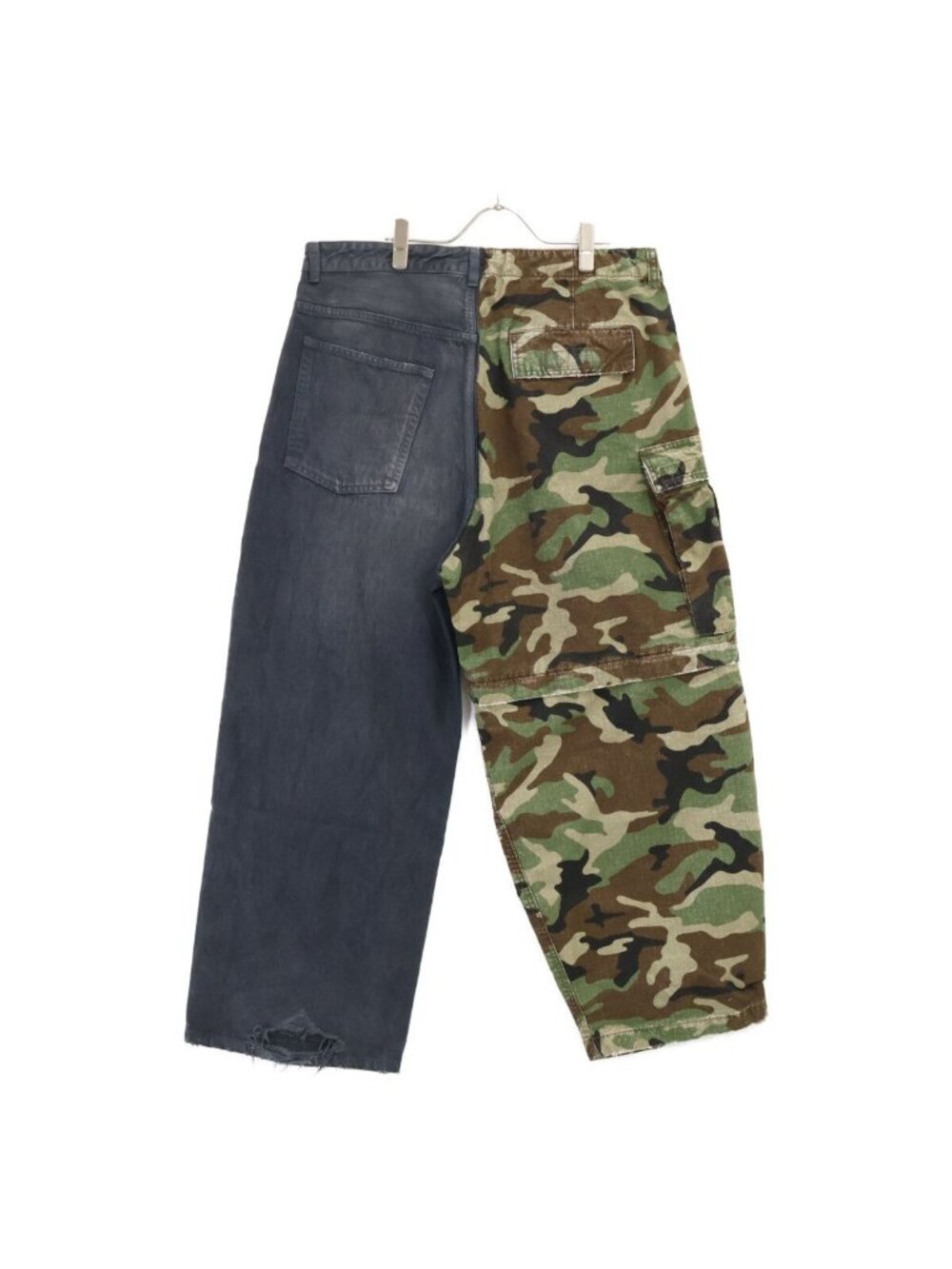 Balenciaga 23 Distressed Hybrid Baggy Pants XS - Picture 2 of 9